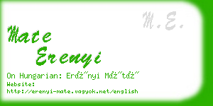 mate erenyi business card